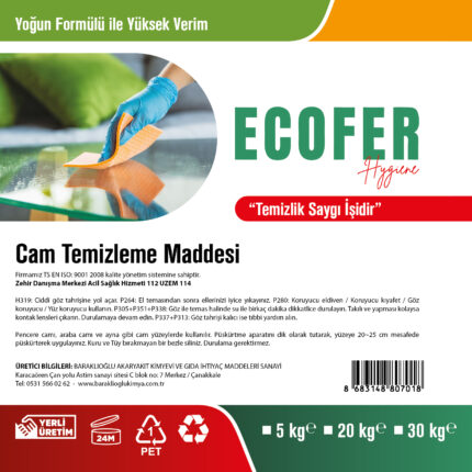 Profesyonel Cam Temizleme Maddesi | Leke Bırakmayan Parlaklık | BARAKLIOĞLU