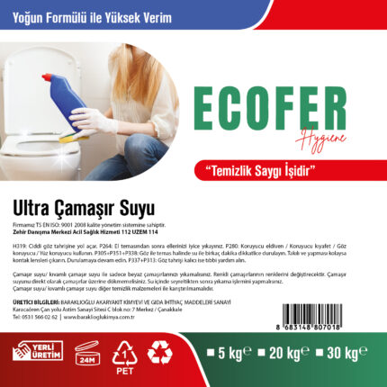Ultra Çamaşır Suyu | Profesyonel Beyazlatıcı & Dezenfektan | BARAKLIOĞLU